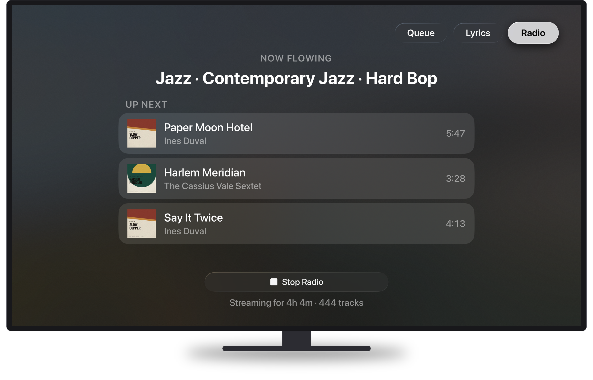 Serento Radio on Apple TV