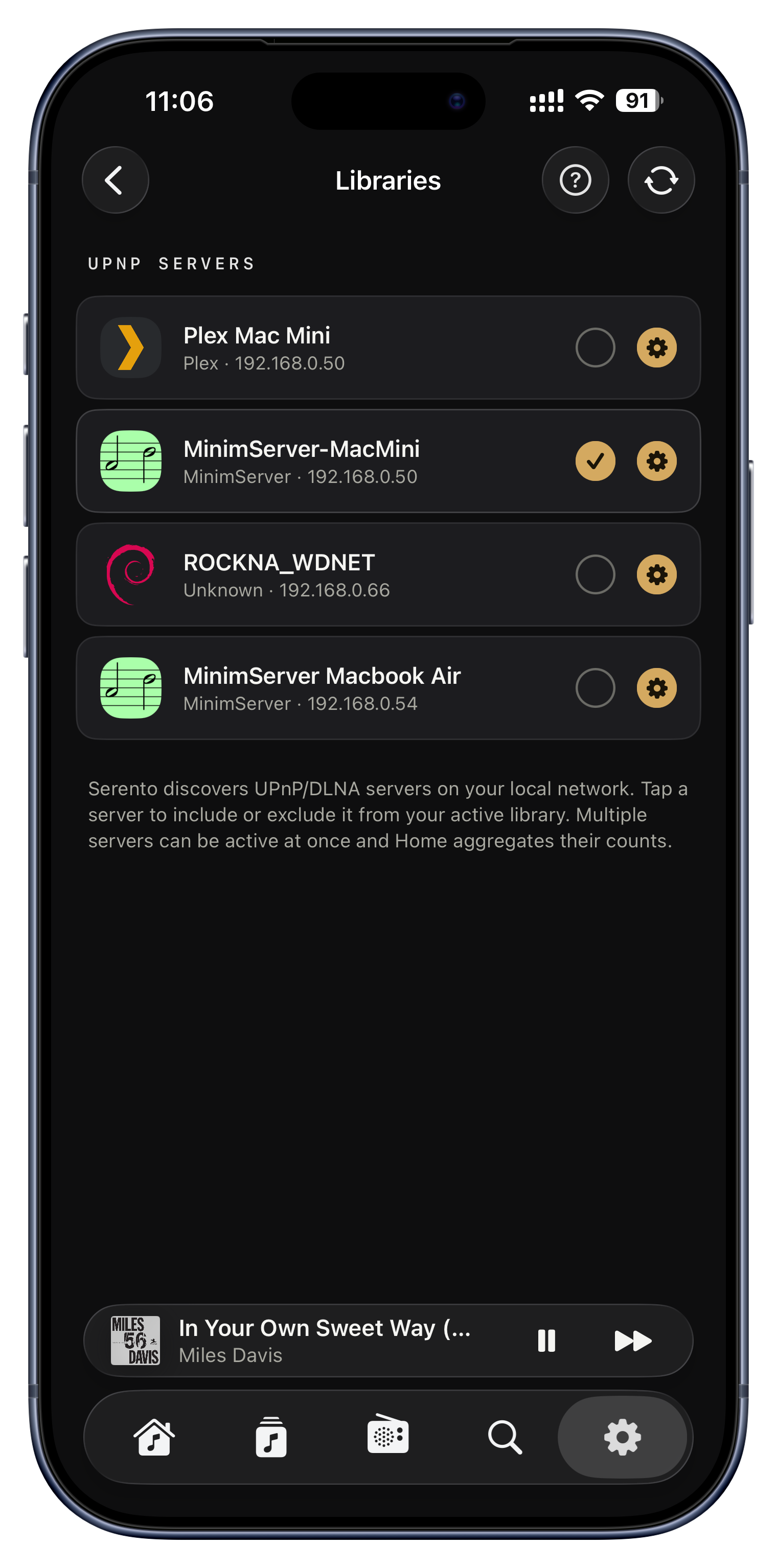 It finds your music by itself