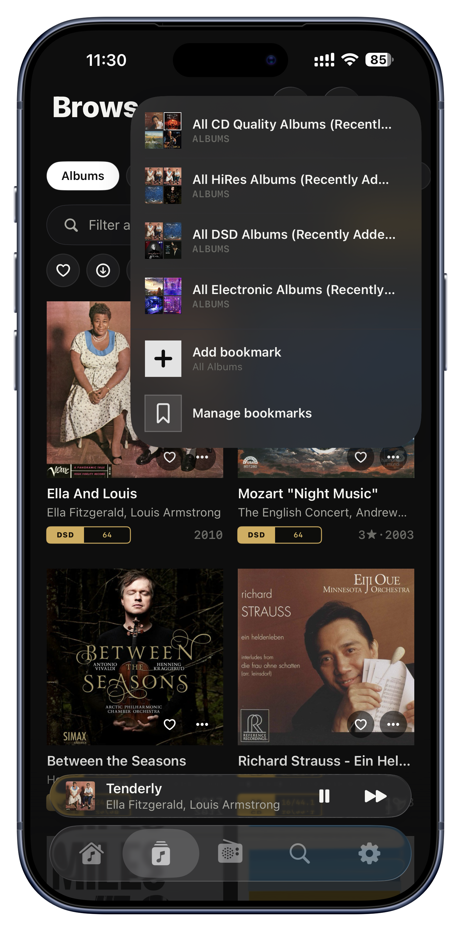 Bookmark any view