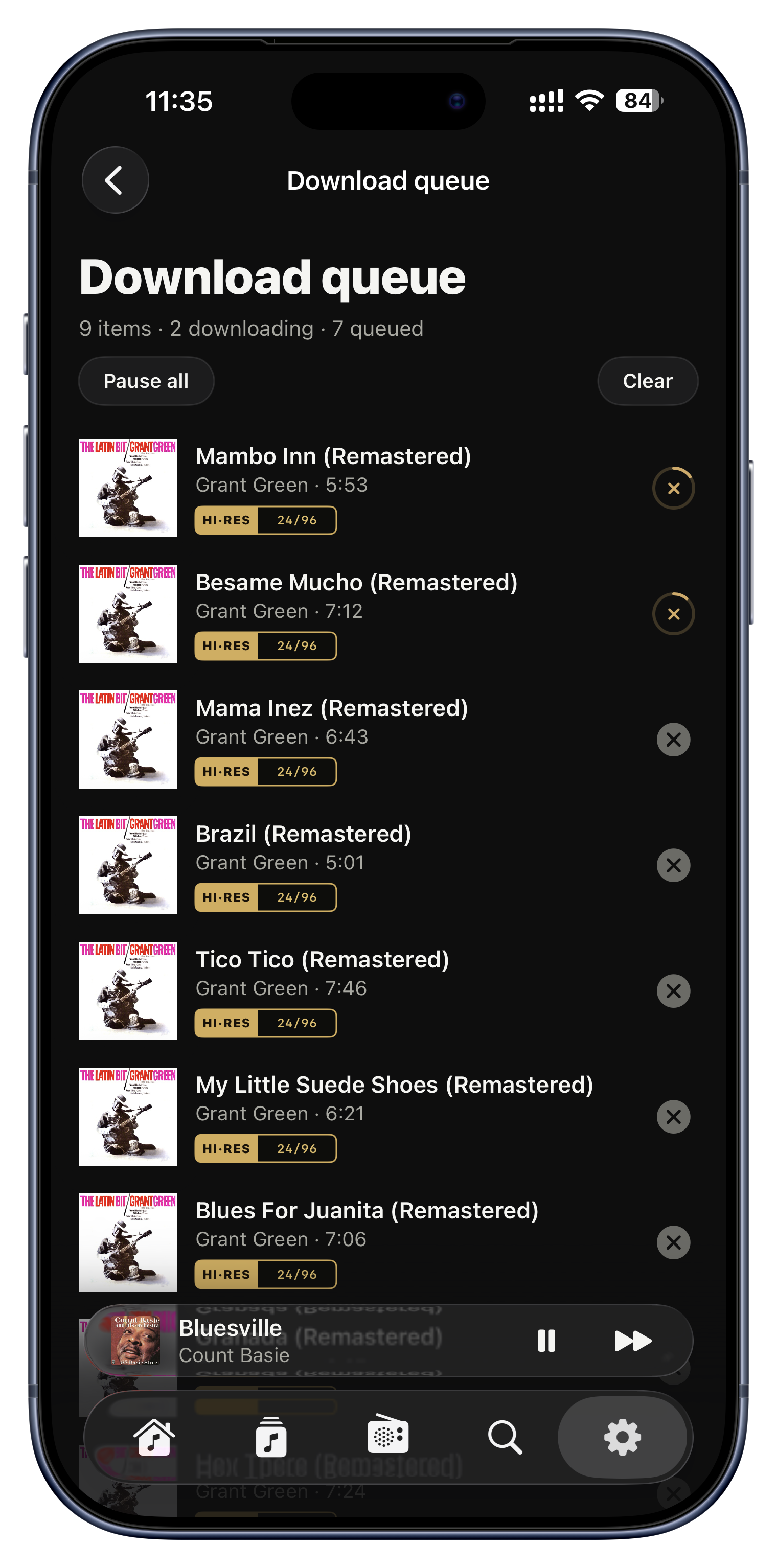 A real download queue