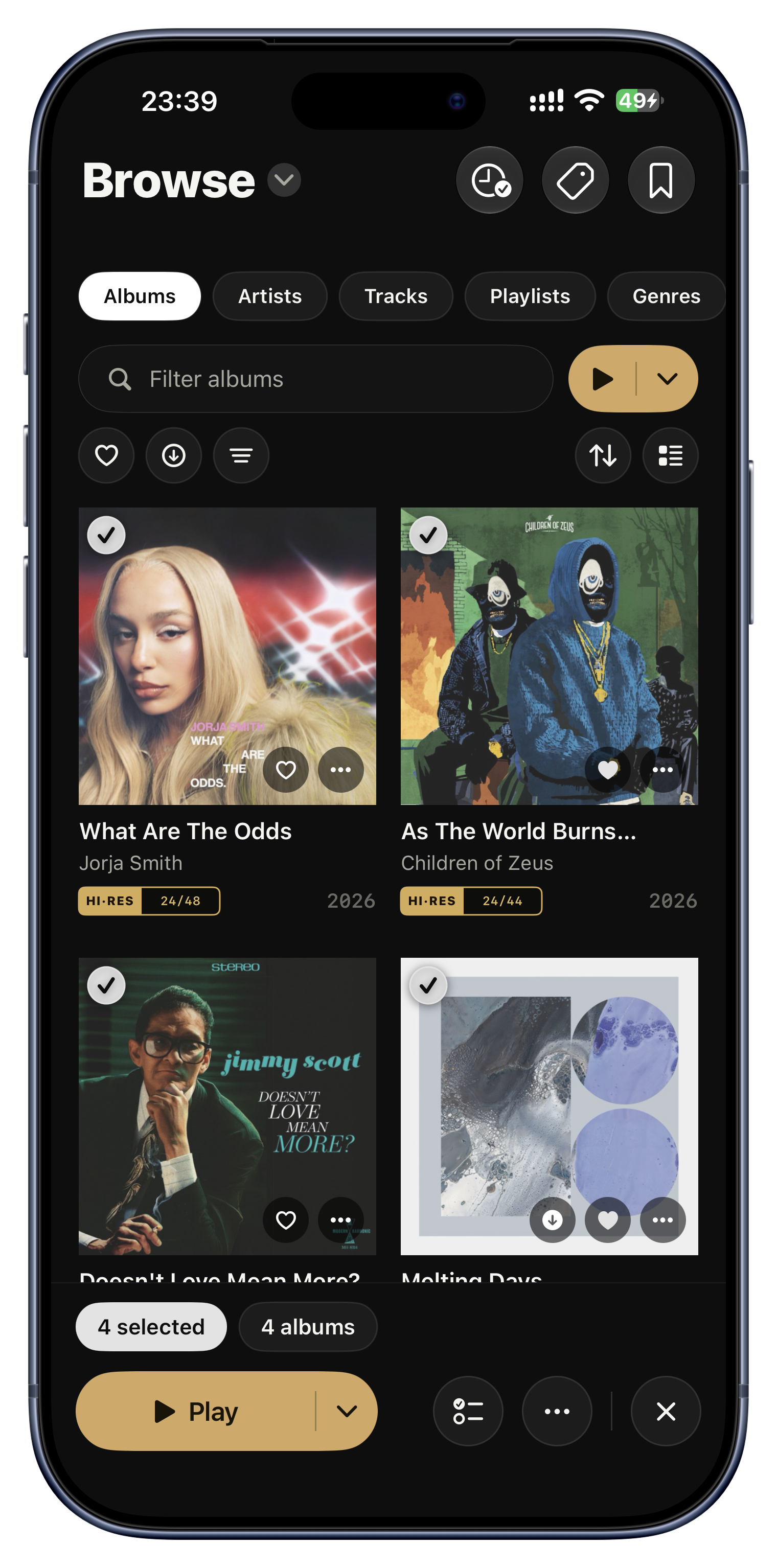 Do it to fifty albums at once